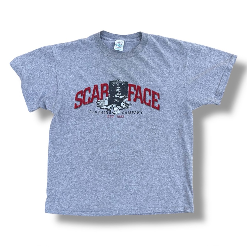 Vintage Y2K Scarface Clothing Company T-Shirt Gray Size Large